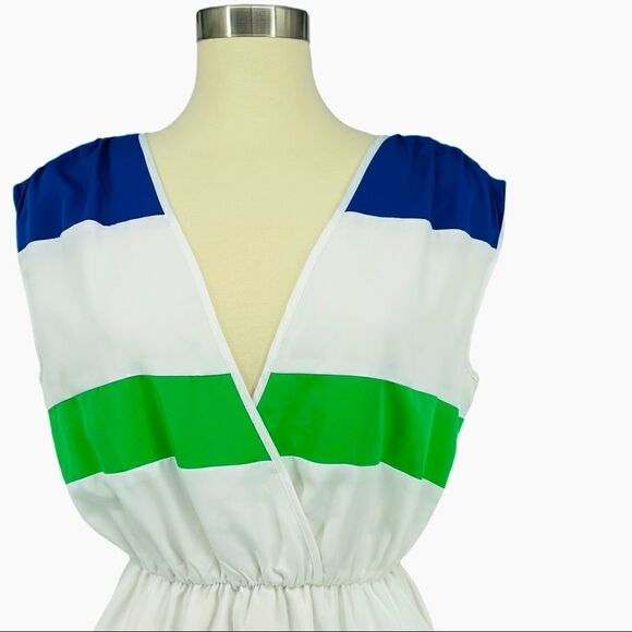 NWOT bebe Striped Color Block Dress - Picture 2 of 9